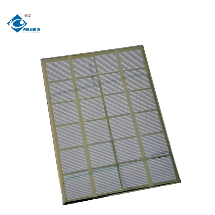Mini Solar Panels 6V Portable Solar Panel Charger ZW-160116 Lightweight Mini Epoxy 2.8W Outdoor Epoxy Solar Panel Charger
