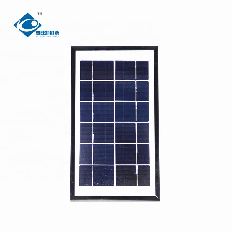 4W RV Camping Solar Panel Blanket ZW-4W-6V Transparent Glass Solar Panel 6V Mini Solar Panels Power Charger
