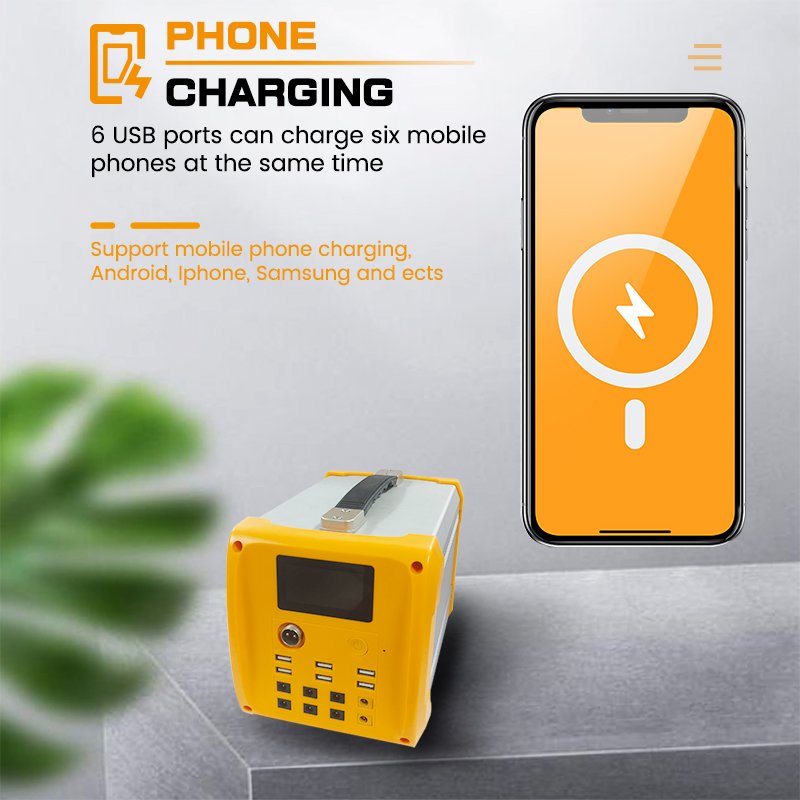 Best Portable All In One 100 Watt Solar Powered Laptop Charger For Phone Battery Backup Run DC TV And DC Fan