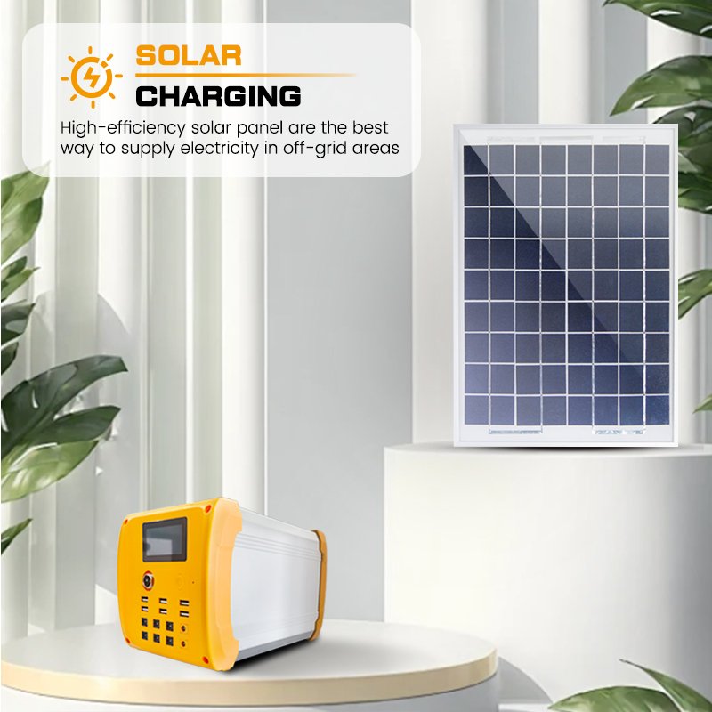 Best Portable All In One 100 Watt Solar Powered Laptop Charger For Phone Battery Backup Run DC TV And DC Fan