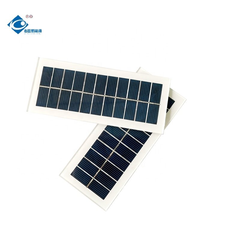 Glass Laminated Solar Panel ZW-13248 Poly Photovoltaic Solar Panels 5.5V Mini Solar Panel Energy Charger 140mA