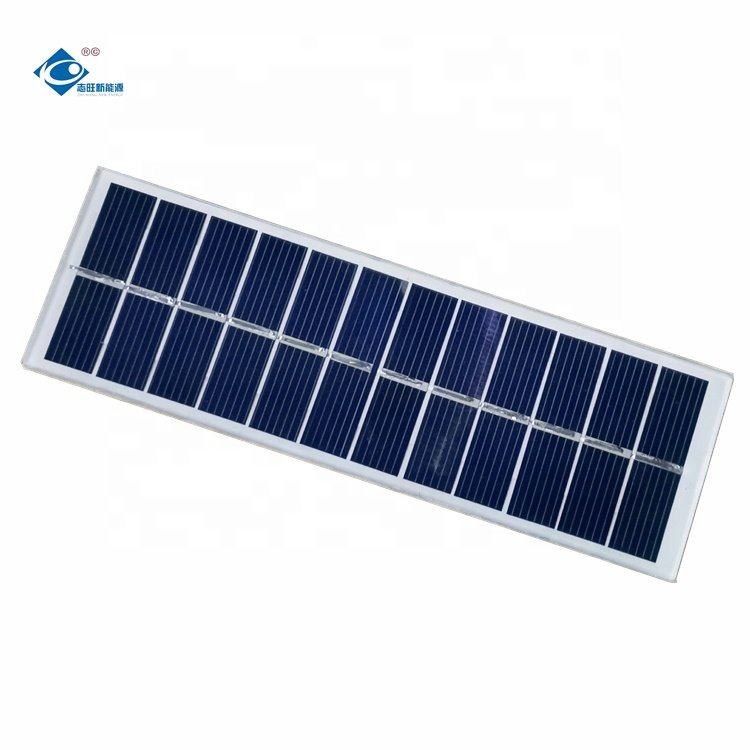 Glass Laminated Solar Panel ZW-13248 Poly Photovoltaic Solar Panels 5.5V Mini Solar Panel Energy Charger 140mA