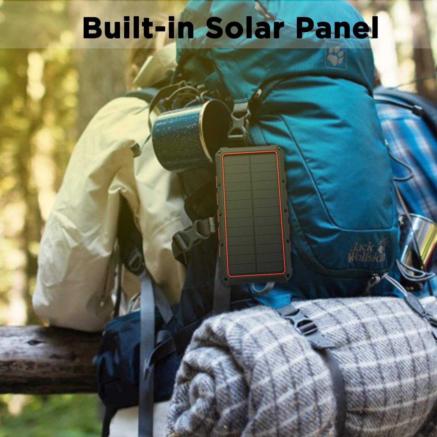 2025 Cool Gadget Travel Gear 36000mah Wireless Solar Big Rugged Phone Power Bank Charger Smart Battery Pack Powerbank Magsafe