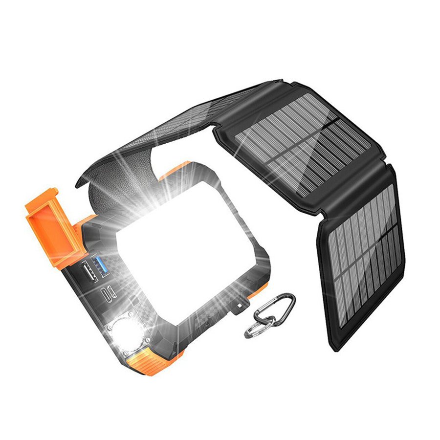 Multifunctional Portable Universal Outdoor Camping Waterproof Mobile Power Banks Large Capacity 20000mah Solar Charging Treasure