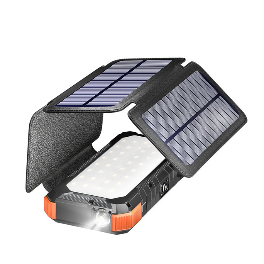 Multifunctional Portable Universal Outdoor Camping Waterproof Mobile Power Banks Large Capacity 20000mah Solar Charging Treasure