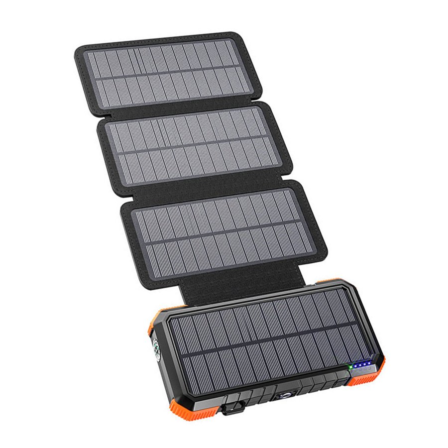 Multifunctional Portable Universal Outdoor Camping Waterproof Mobile Power Banks Large Capacity 20000mah Solar Charging Treasure