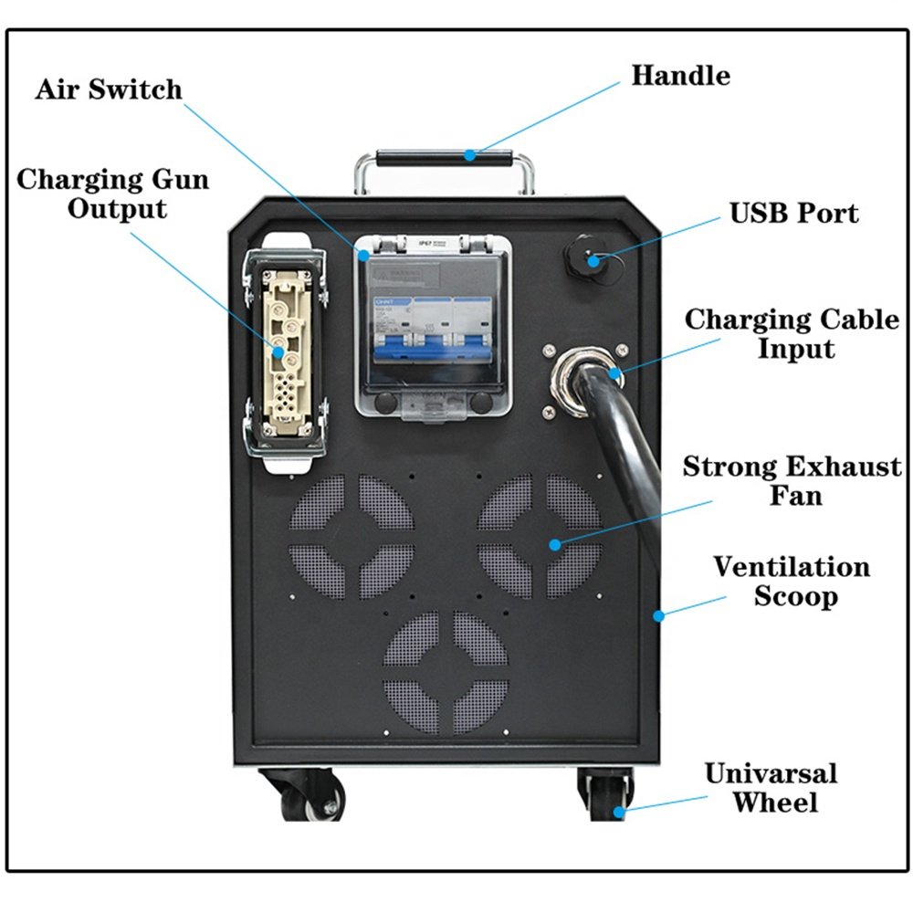 Factory Direct Sale 10% Off DC 40KW GBT Solar EV Charger Manufacturers Charging Station Fast charger Portable Pile