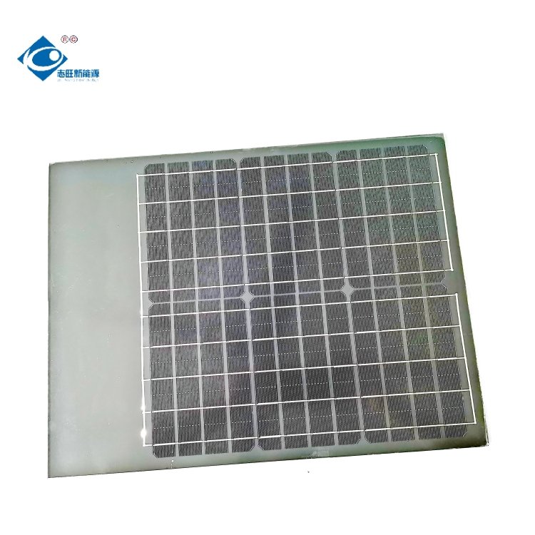 15.6W Photovoltaic Portable Solar Panel 12V Glass Laminated Solar Panel ZW-420320 Mini Solar Panels Power Charger