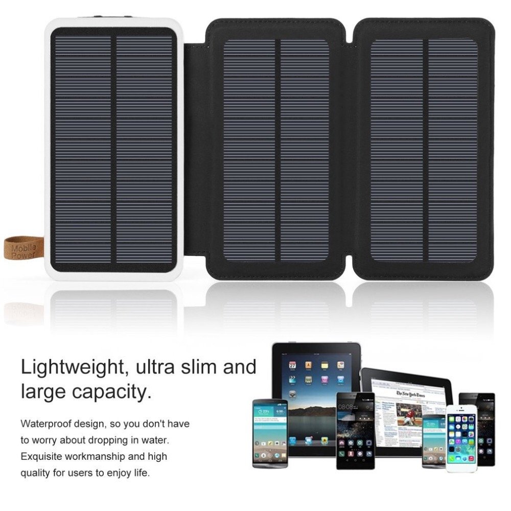 High quality camping hiking 30000mah solar power bank charger 9W 10W portable phone solar charger solar portable mobile charger