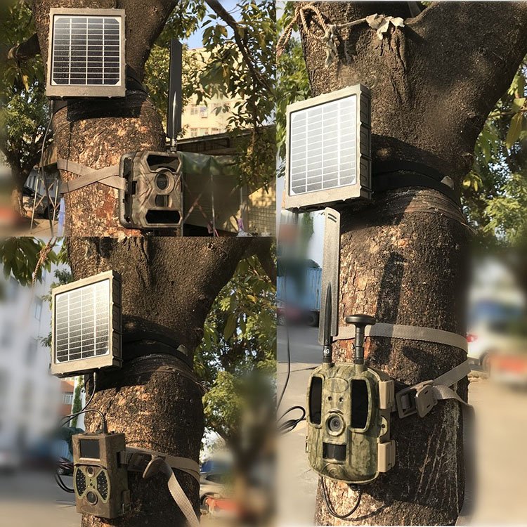 6V 9V 12V solar panel with battery 8000MAh outdoor solar charger for cctv security hunting trail camera