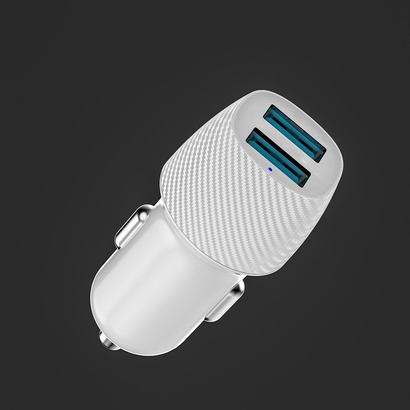 2024 The New QC3.0 Car Charger Is Suitable For Car Charging Fast Charging Carbon Fiber Car Fast Charger