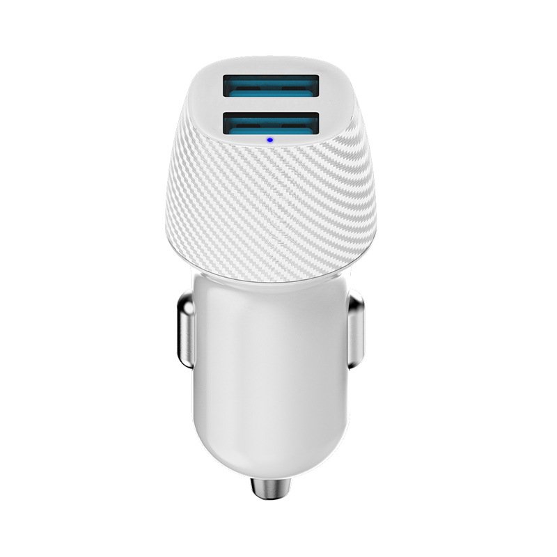 2024 The New QC3.0 Car Charger Is Suitable For Car Charging Fast Charging Carbon Fiber Car Fast Charger