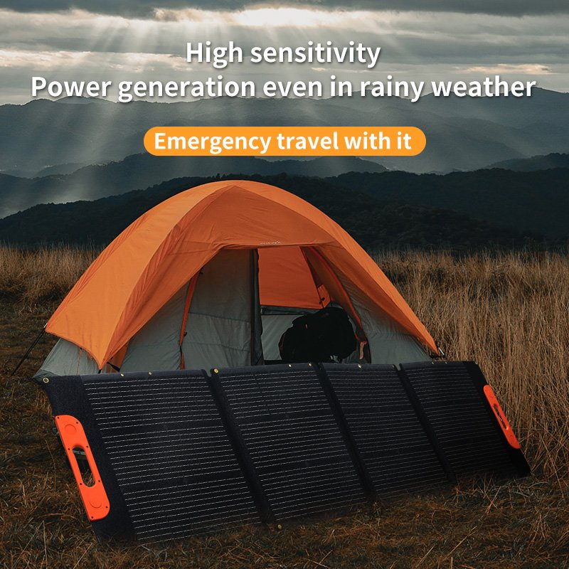 Lightweight 200W 240W Mono foldable solar panels high efficiency portable solar panel for power stations, battery,RV car