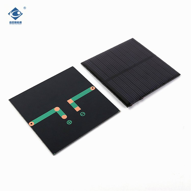 5V Lightweight Silicon Solar Panel ZW-6565 Residential Solar Power Panels 0.58W PET Solar Panel Charger