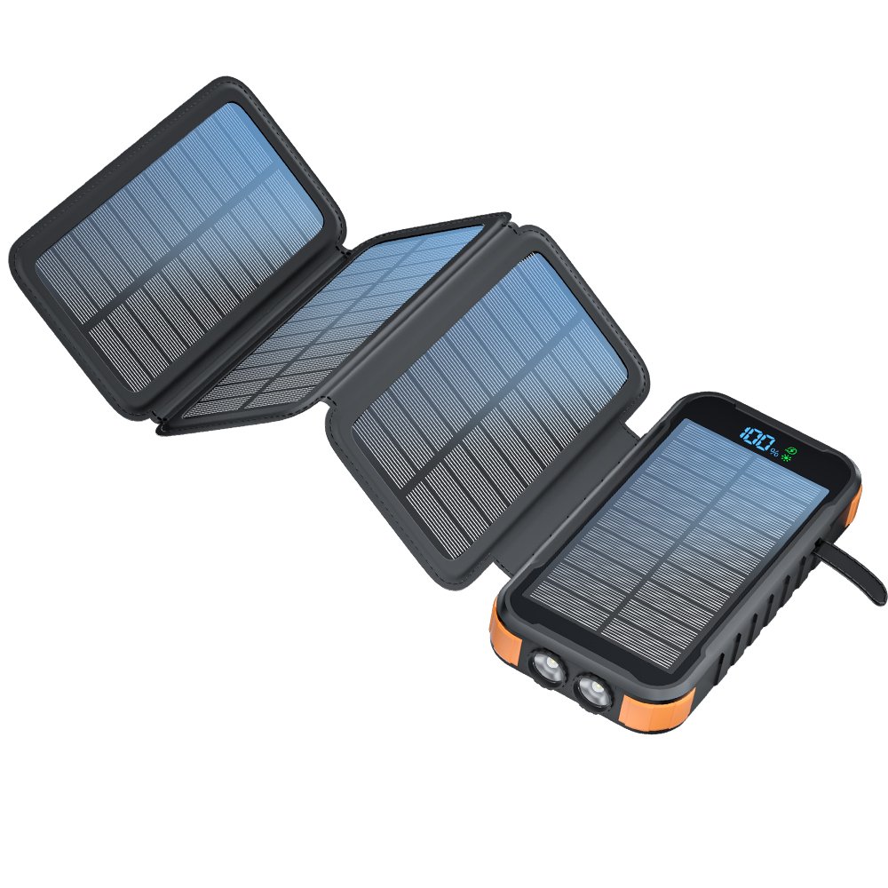 Xionel New Products 2024 Original Factory Large Capacity 27000mAh Dual USB Portable Solar Panel Charger Outdoor Solar PowerBanks