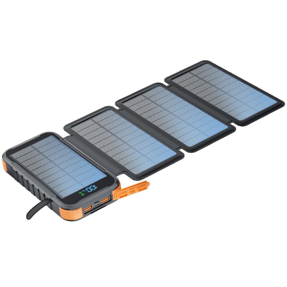 Xionel New Products 2024 Original Factory Large Capacity 27000mAh Dual USB Portable Solar Panel Charger Outdoor Solar PowerBanks