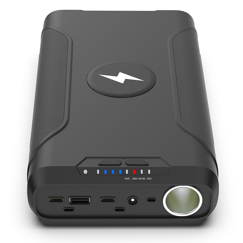 72000mAh Solar Charger Power bank DC Battery Banks 12V Portable Power Station Power Bank For Laptop/CPAP With LED Lights