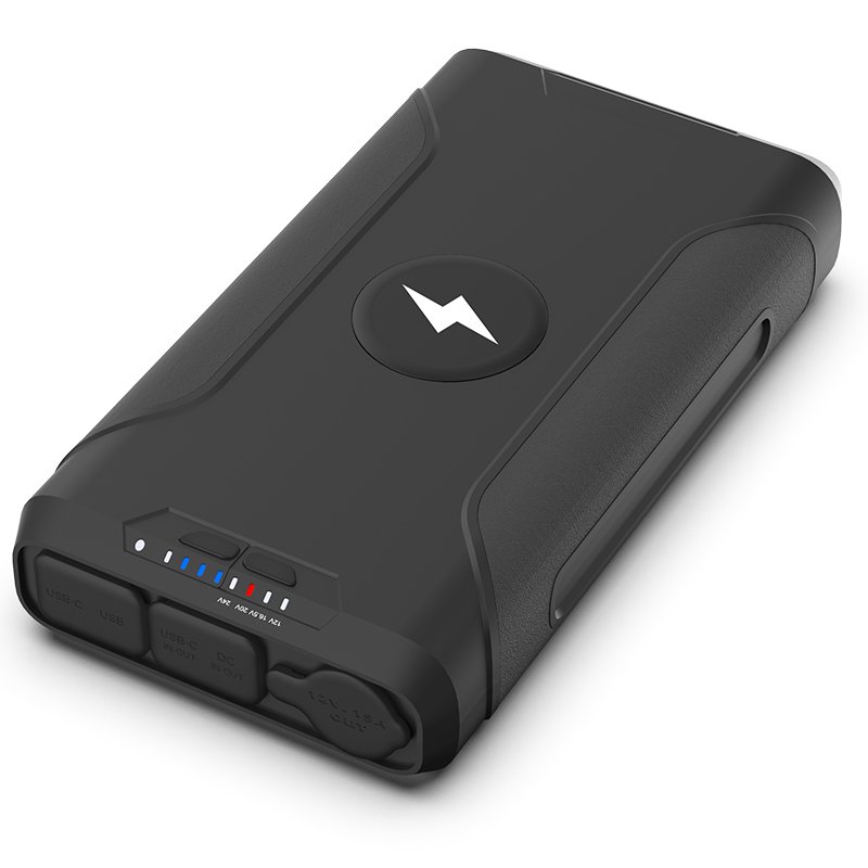72000mAh Solar Charger Power bank DC Battery Banks 12V Portable Power Station Power Bank For Laptop/CPAP With LED Lights