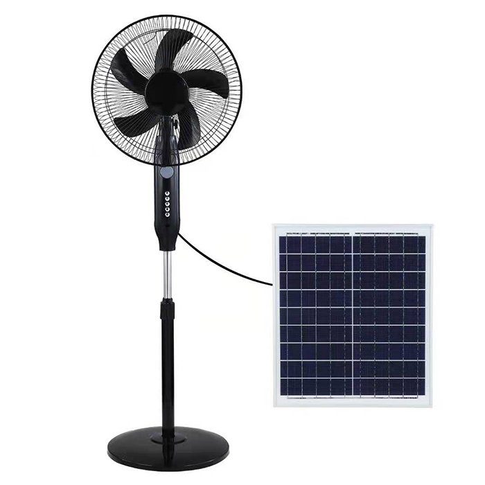 Home use 15W 25W 12 inch 16 inch solar electronic fan with solar panel charger solar fan