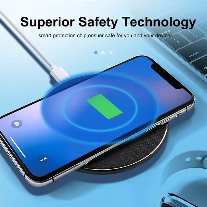Wholesale new 5/10/15w wireless electric charger with led light for mobile phone 5/9V 2A Micflip power supply adapter