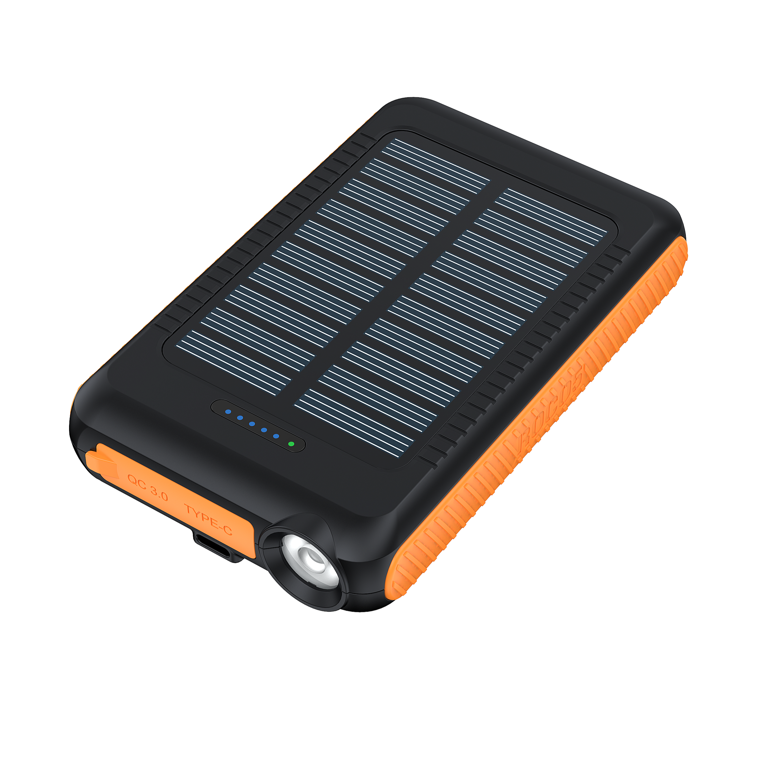 ODM IP54 Waterproof Type C USB Ports Quick Charging Solar Power Bank for Outdoor 15W Wireless Portable PD 20W 5000mah OEM/ODM