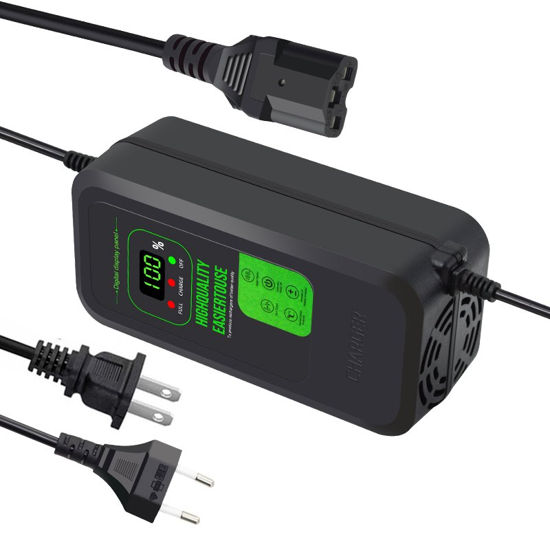 48v20AH e-bike charger with Liquid crystal display screen CE FCC ROHS Best seller chargers, batteries & power supplies