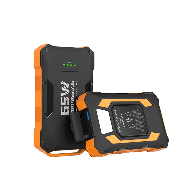 2024 Large capacity Power bank 20000mah 65W Fast Charging Flashlight IP7 Waterproof Wireless Charging Power Banks