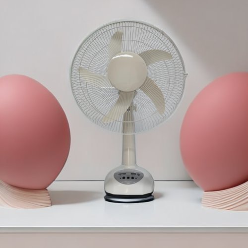 14-16 Inch LED Lights USB Charger Rechargeable Portable Solar Panel Battery Desktop and Table Fan