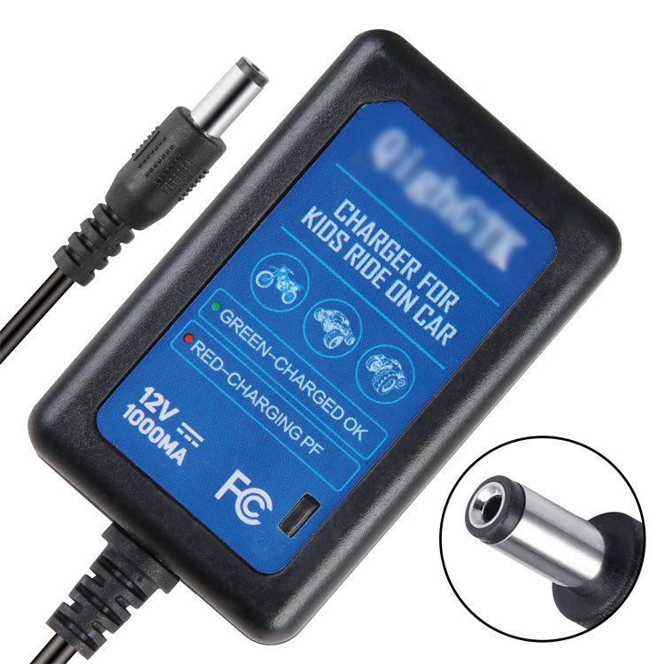 FCC CE Certified 6V 12V 24V OEM/ODM Charger Kids' Ride-on Car US/EU/UK Power Supply Charging Lead Acid Battery Toy Car Charger