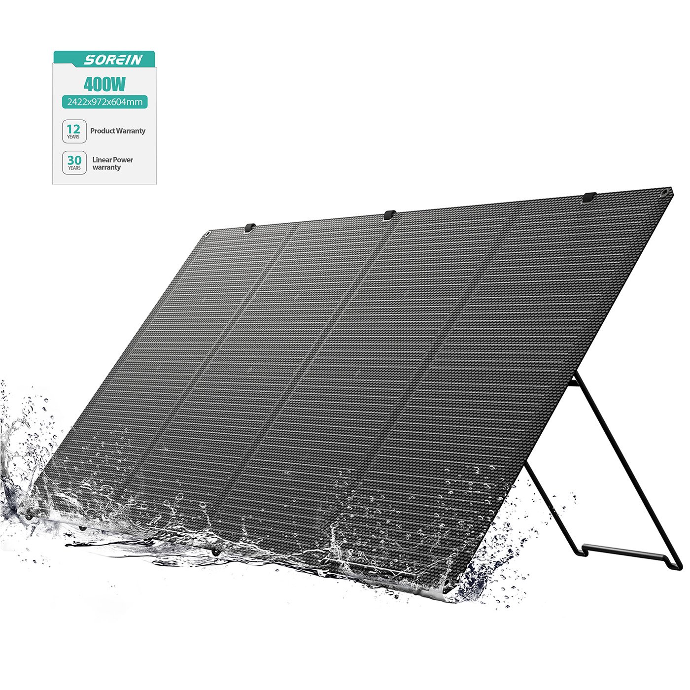 Sorein 400w foldable solar panel solar energy systems home outdoor 400 watt solar panels