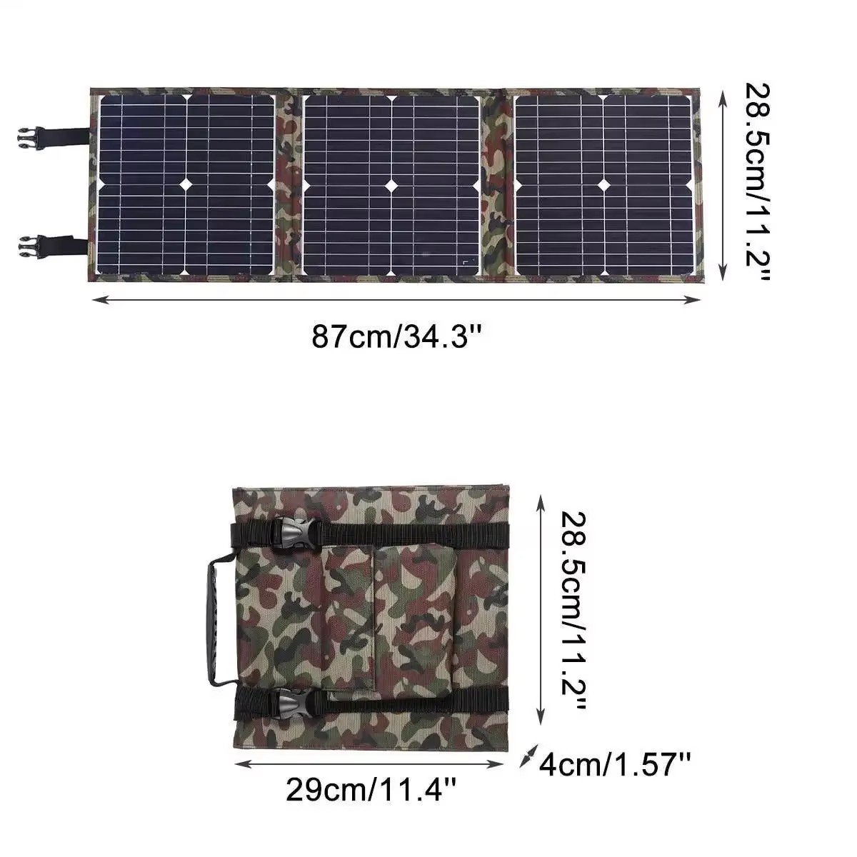 Foldable Solar Panel Kit Complete Solar Power Station MPPT Portable Generator Charger 18V for Car Boat Caravan Camping