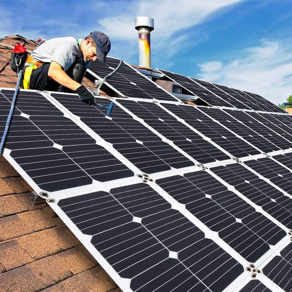 20W High Efficiency Sunpower Semi-Flexible Solar Charr Panel Half Cell Type
