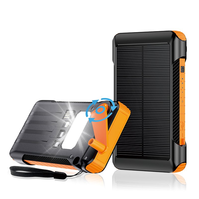 Outdoor portable lighting Solar charging Magnetic Wireless charging LED display screen High-capacity 20000mAh Mobile Power bank