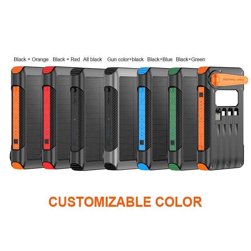 Outdoor portable lighting Solar charging Magnetic Wireless charging LED display screen High-capacity 20000mAh Mobile Power bank