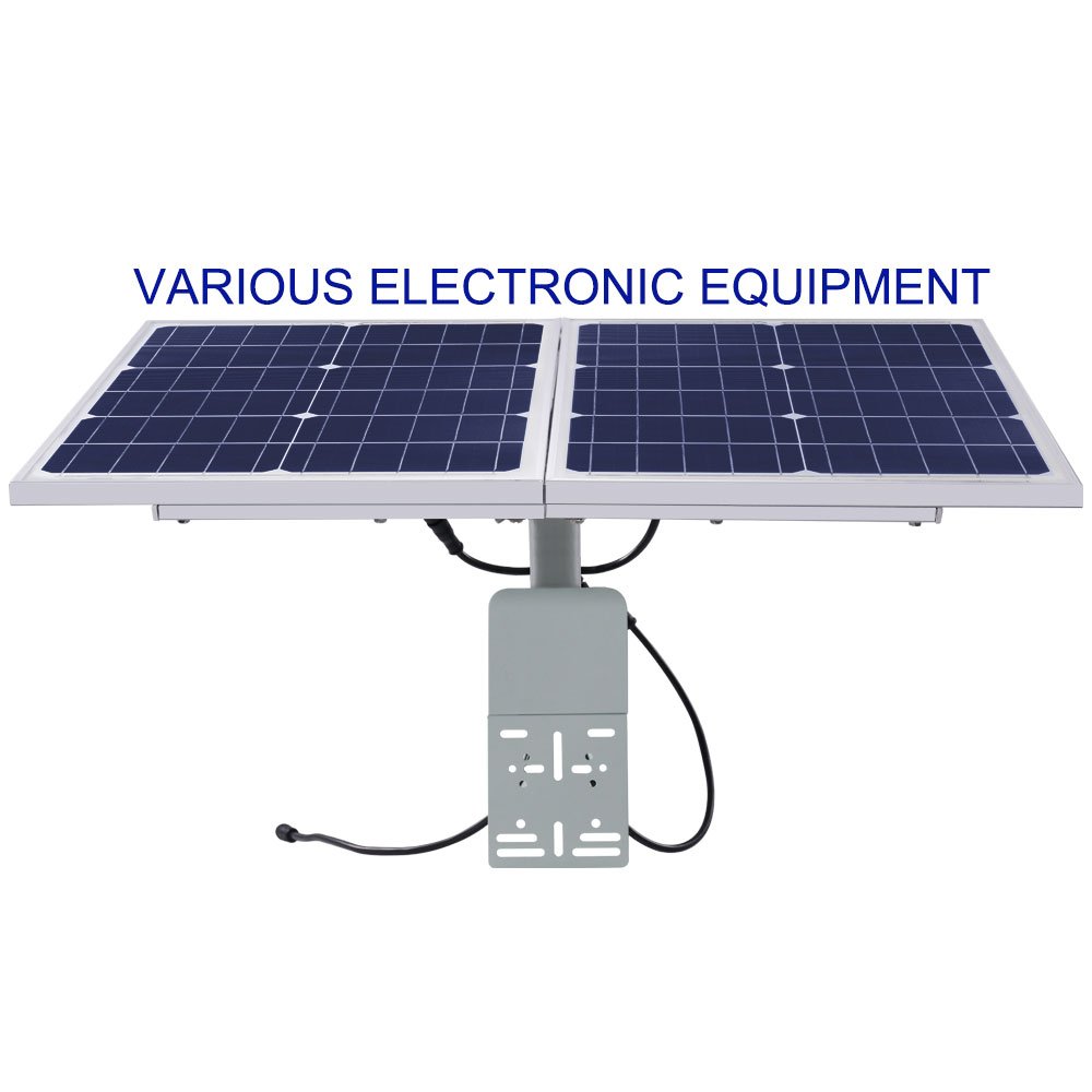 TecDeft Outdoor 12V lithium battery powered photovoltaic system 30w30v solar monitoring power supply system for 4G routers