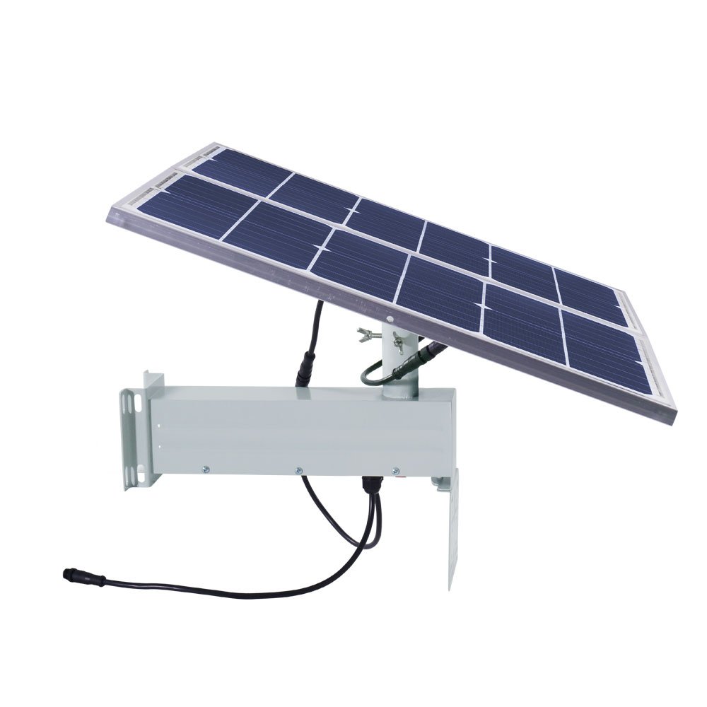 TecDeft Outdoor 12V lithium battery powered photovoltaic system 30w30v solar monitoring power supply system for 4G routers