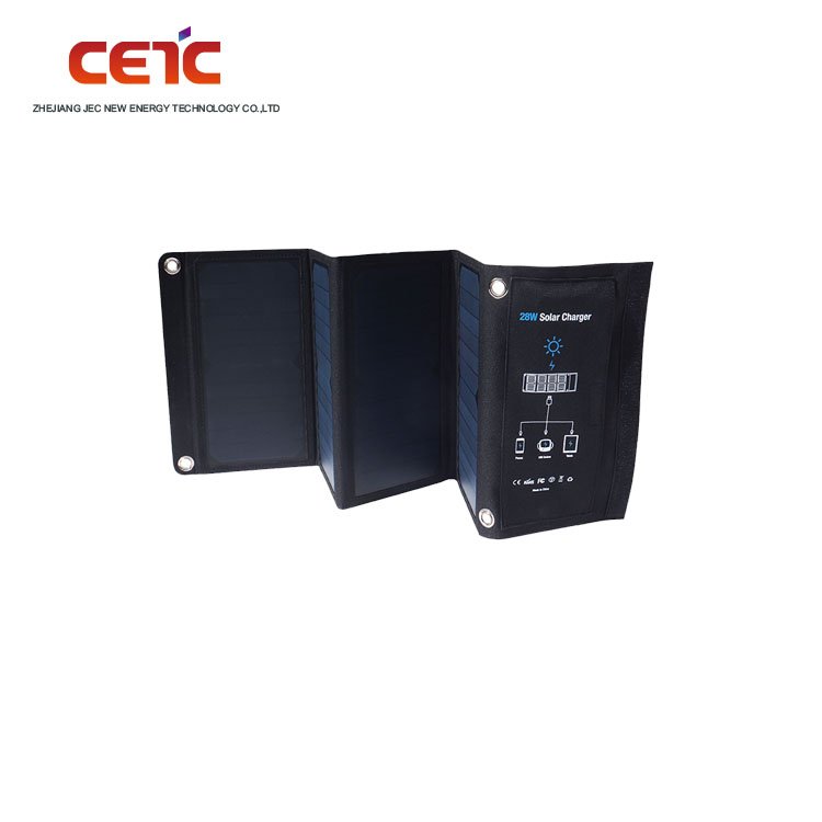 CETC Solar Panels for Mobile Homes 28w Portable charger Fabric Fold