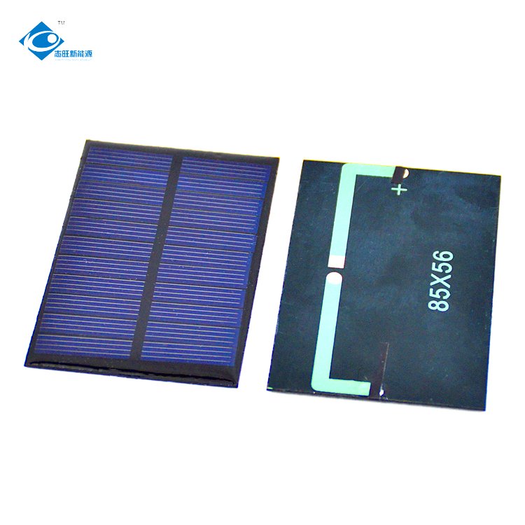 5.5V Mini Solar Panels Power Charger ZW-8556 Epoxy Adhesive Solar Panel 120mA Epoxy Lightweight Solar Panels 0.7W