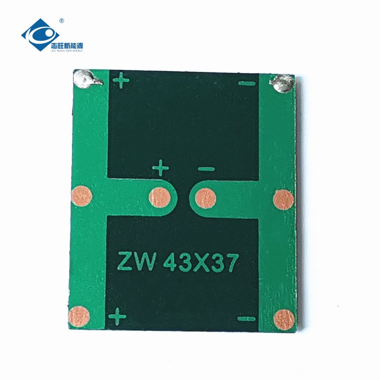2V Waterproof Epoxy Sealed Solar Panel ZW-4337 Lightweight Silicon Solar Panel 0.2W Portable Solar Panel Charger