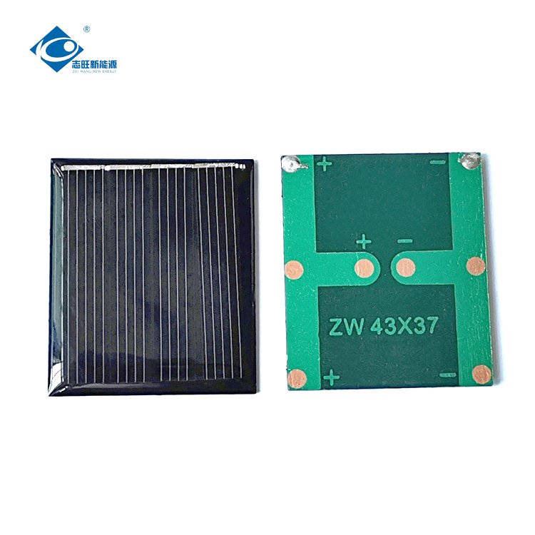 2V Waterproof Epoxy Sealed Solar Panel ZW-4337 Lightweight Silicon Solar Panel 0.2W Portable Solar Panel Charger