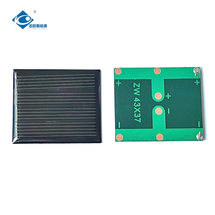 2V Waterproof Epoxy Sealed Solar Panel ZW-4337 Lightweight Silicon Solar Panel 0.2W Portable Solar Panel Charger