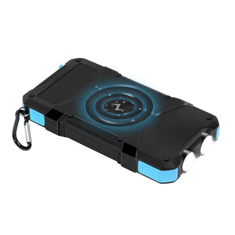 2024 Dropshipping Solar Waterproof Power Bank Portable 20000Mah 30000Mah Wireless Charger UK Socket Standard