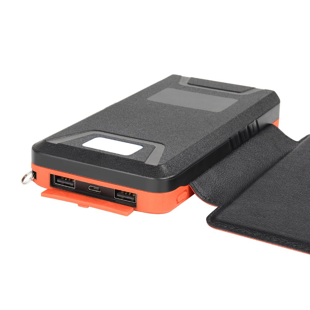 2024 New Products Electronics Outdoor Waterproof Dual USB Portable Large Capacity Wireless Charger Solar Power Banks 20000mAh