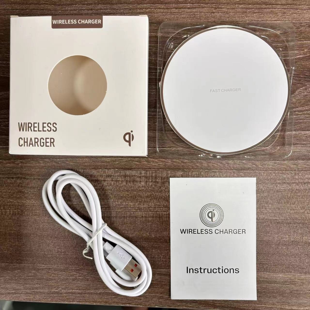 Jmax Trending 2024 Best 15W Portable Qi Wireless Charger Pad LED Light Fast Charging Wireless Mobile Phone Charger for iPhone