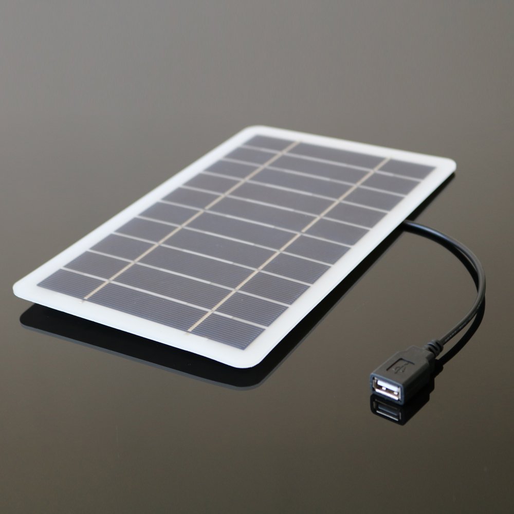 5V 5W DC Output USB Solar Battery Charger USB Female port Charge Regulators Solar Panel