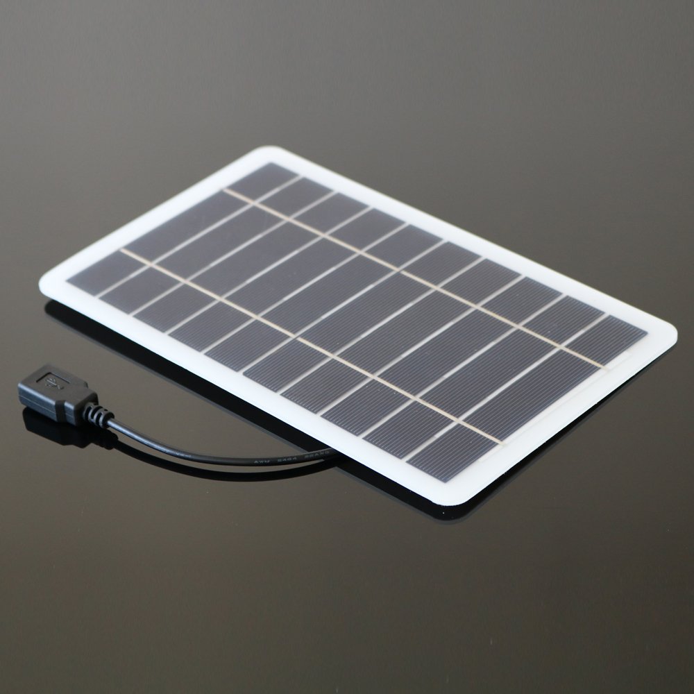 5V 5W DC Output USB Solar Battery Charger USB Female port Charge Regulators Solar Panel