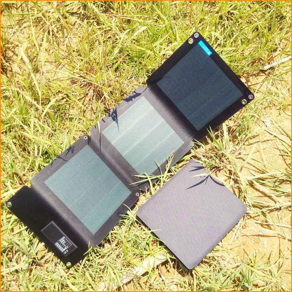 Dual USB Flexible Solar Panel Backpack 5V Lightweight For Powerbanks, Batterybags
