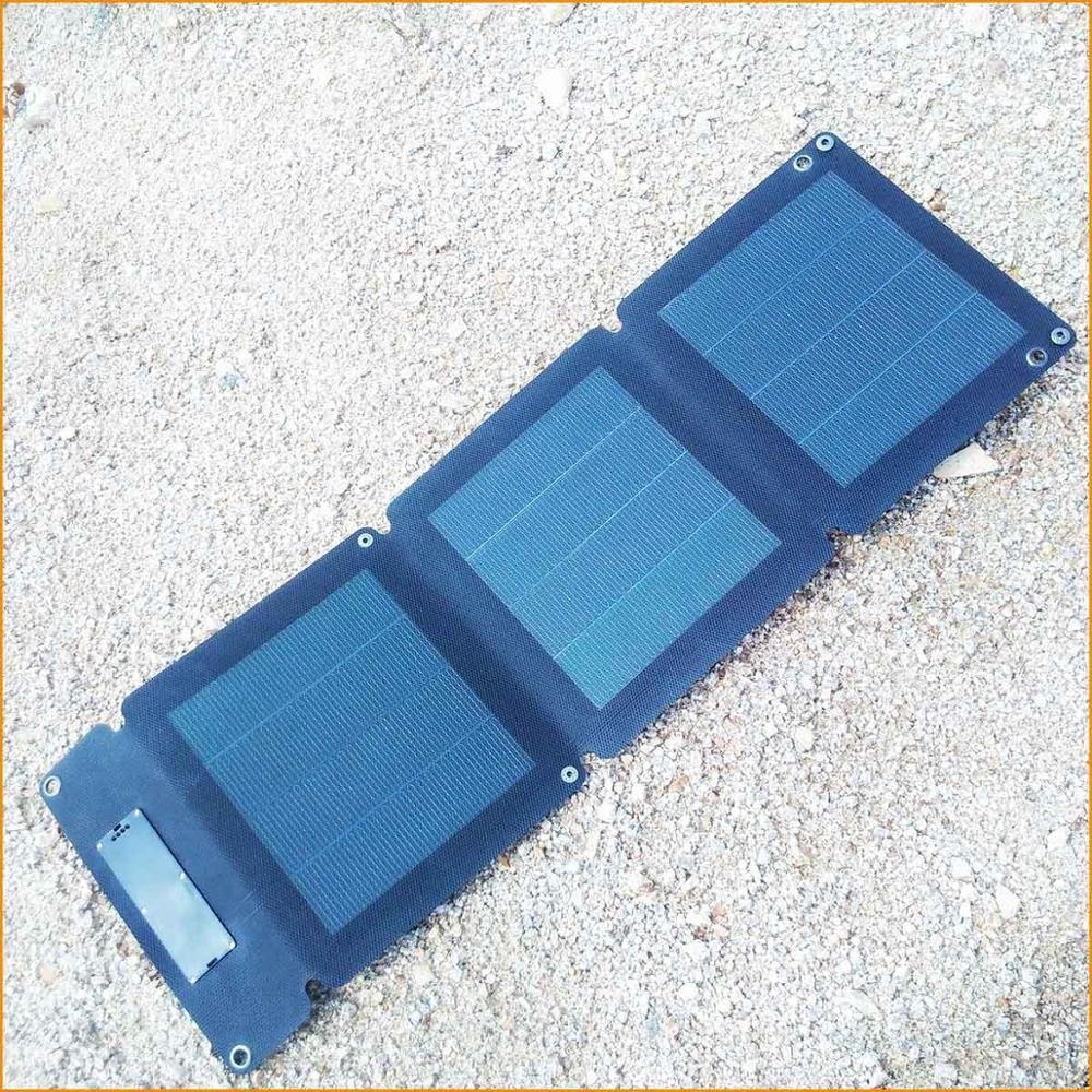 Dual USB Flexible Solar Panel Backpack 5V Lightweight For Powerbanks, Batterybags