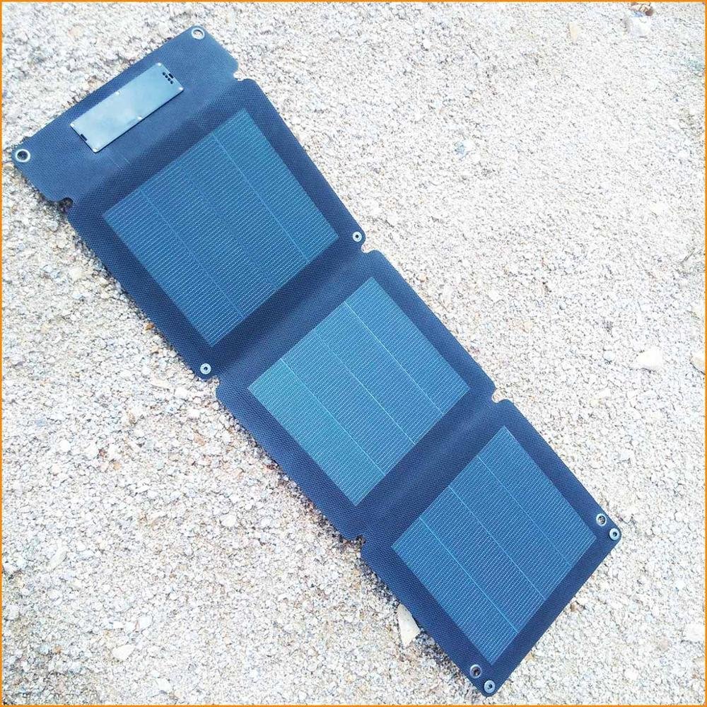 Dual USB Flexible Solar Panel Backpack 5V Lightweight For Powerbanks, Batterybags