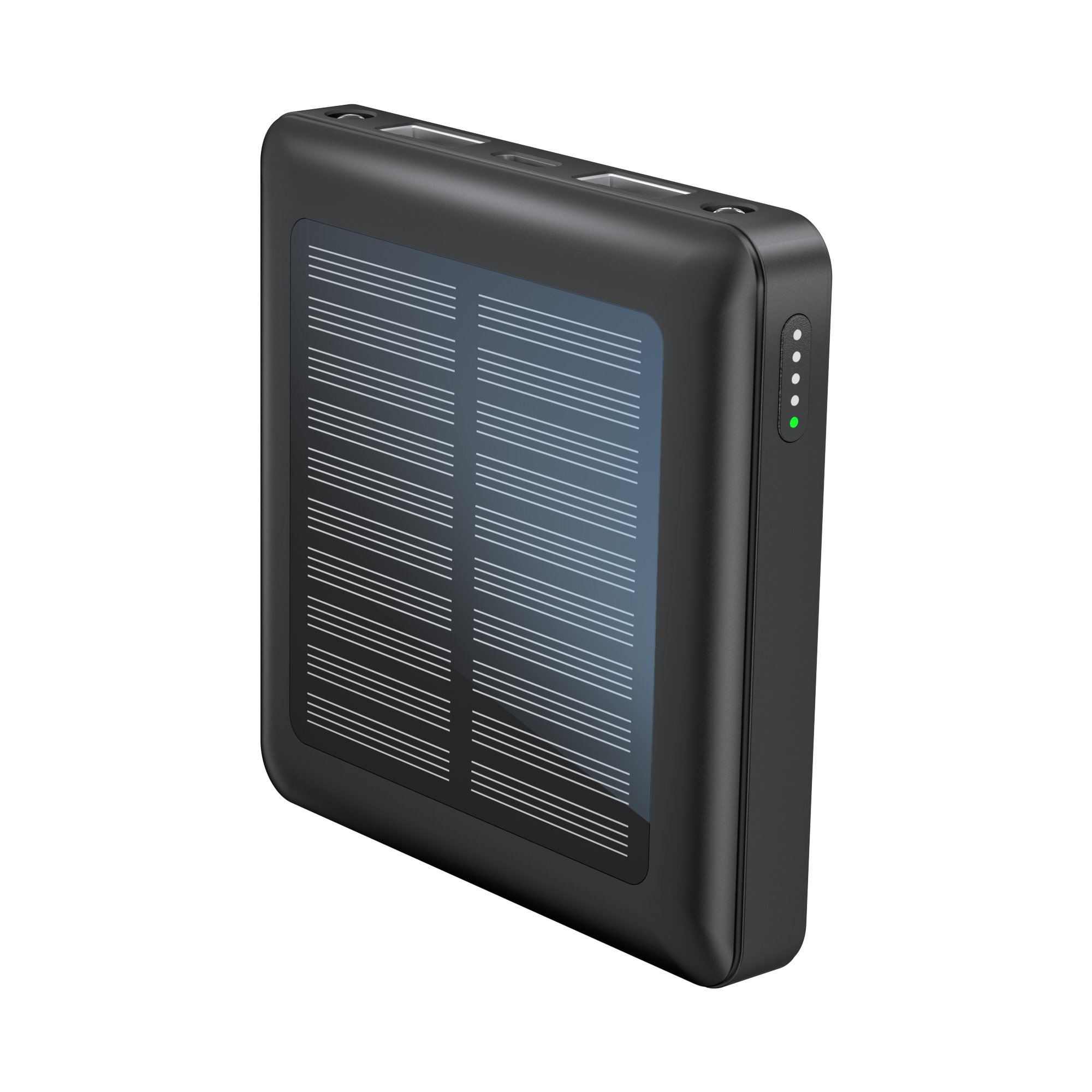 Portable Emergency Charger For Phone Power Bank Ultra Thin Mini Solar Battery Pack Mobile Power Supply 5000mAh Solar Power Bank